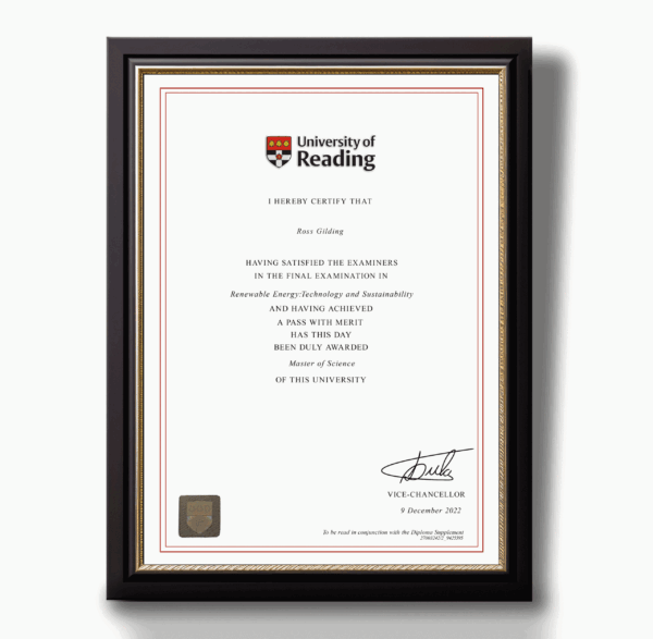 Fake-Diploma from Reading university