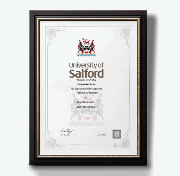 Fake-Diploma from University of Salford