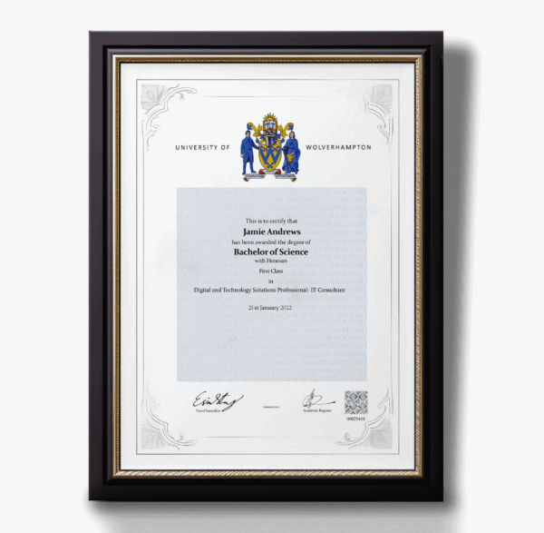 Fake-Diploma from Wolverhampton