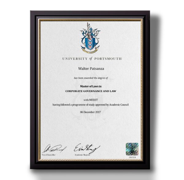 Fake-Diploma from Portsmouth University