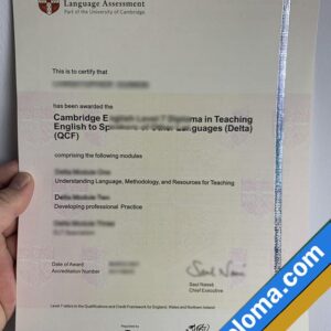 Cambridge Delta QCF Custom Printable Certificate