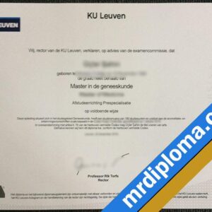 KU Leuven Custom Printable Diploma in Belgium