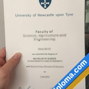 Newcastle University Custom Printable Diploma Certificate