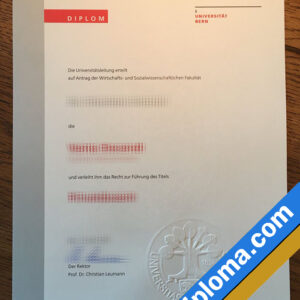 University of Bern Custom Printable Degree