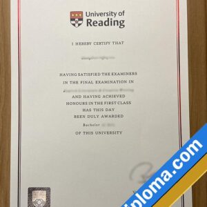 University of Reading Custom Printable Diploma