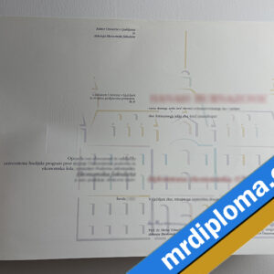 Univerza v Ljubljani Custom Printable Degree Certificate